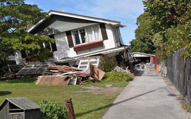 An Avonside house damaged in the February 22 Canterbury earthquake, 2011. Photo / 123RF