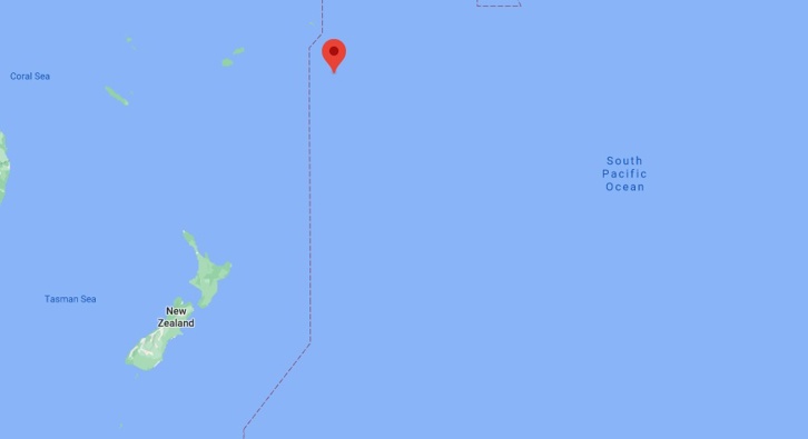 Niue is currently just on the other side of the International Day Line. (Photo / Google)