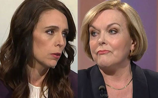 Jacinda Ardern and Judith Collins. (Photo / TVNZ)