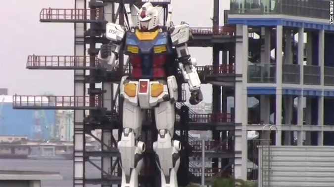 The robot will stand in the city of Yokohama, south of Tokyo. (Photo / Twitter)