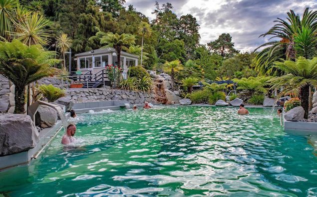 The family visited the Taupo hot pools. (Photo / File)