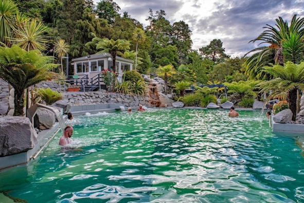 The family visited the Taupo hot pools. (Photo / File)