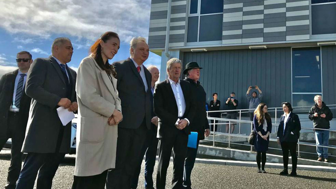 Labour Party leader Jacinda Ardern has been challenged not to dissolve the West Coast DHB as she took her campaign to Greymouth today.
