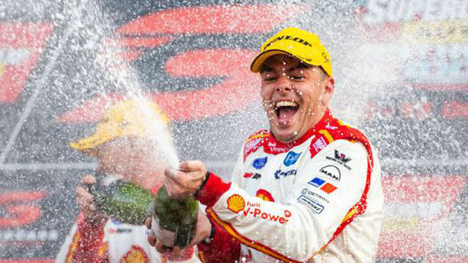 Scott McLaughlin at an earlier win. (Photo / File)