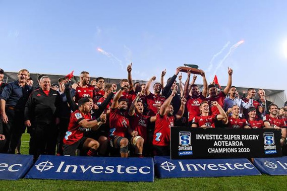 The Crusaders took out the Super Rugby Aotearoa title this year. Photo / Photosport