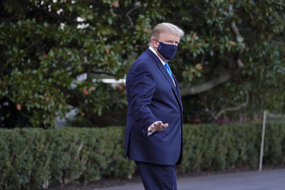 President Donald Trump is experiencing 'mild symptoms' of coronavirus, according to his doctor. Photo / AP