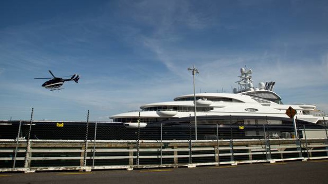 The first superyacht to dock at a new quarantine berth on Auckland's Queens Wharf will arrive in the City of Sails today. Photo / File