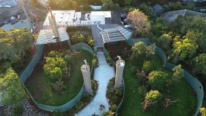 A wide drone shot of the brand new South East Asia Jungle Track. (Photo / Supplied.)