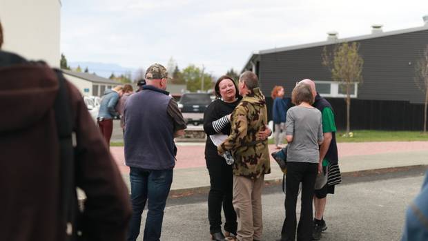Residents cried and hugged after the tour. (Photo / Logan Church)
