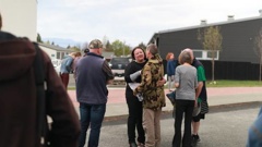 Residents cried and hugged after the tour. (Photo / Logan Church)