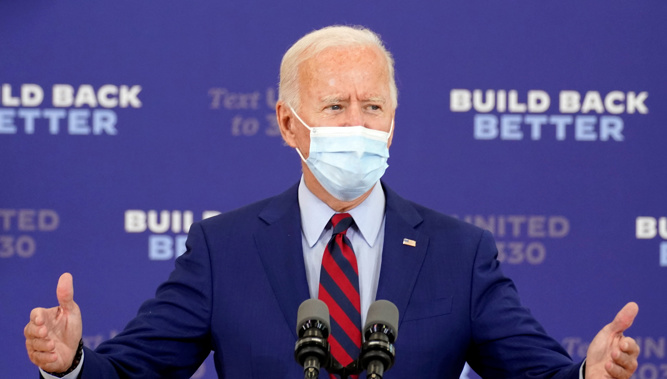 Democratic Party leader Joe Bidden. Photo / CNN