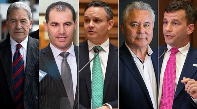 Winston Peters, Jami-Lee Ross, James Shaw, John Tamihere and David Seymour face off tonight in the leaders' debate.
