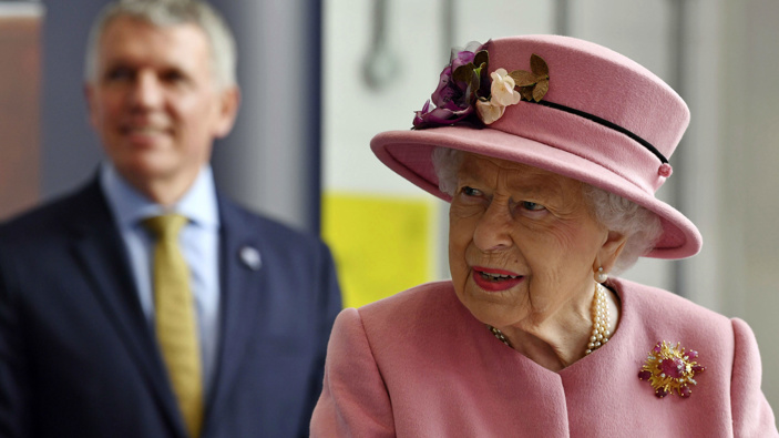 Britain's Queen Elizabeth II visits the Defence Science and Technology Laboratory at Porton Down in her first public appearance in months. (Photo / AP)