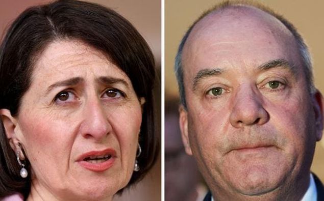 Gladys Berejiklian and Daryl Maguire. (Picture / AAP and Supplied)