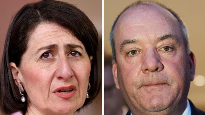 Gladys Berejiklian and Daryl Maguire. (Picture / AAP and Supplied)