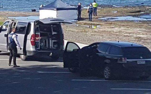 Police at the scene where the two bodies were discovered. Photo / Laurilee McMichael