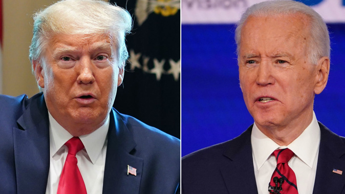 Donald Trump and Joe Biden. (Photo / File)