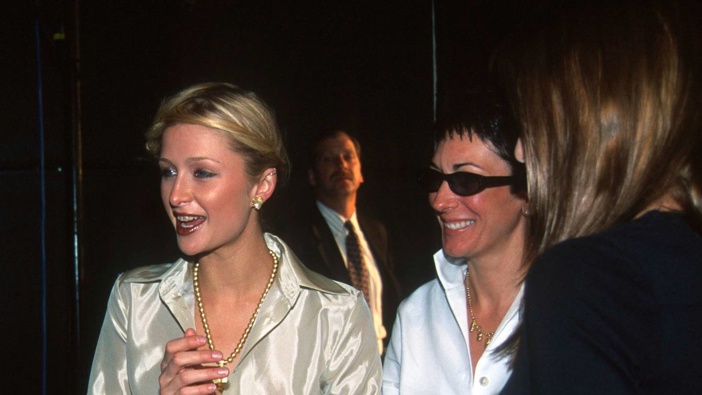 Paris Hilton and Ghislaine Maxwell at an event in New York in the year 2000. Photo / Getty