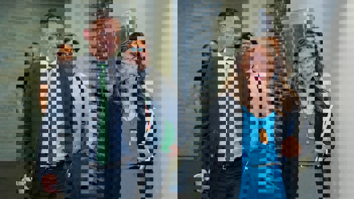 James Shaw and Marama Davidson. (Photo / NZ Herald)