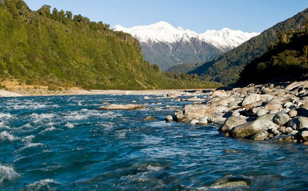 The Whataroa River and gorge. Photo / Tourism West Coast