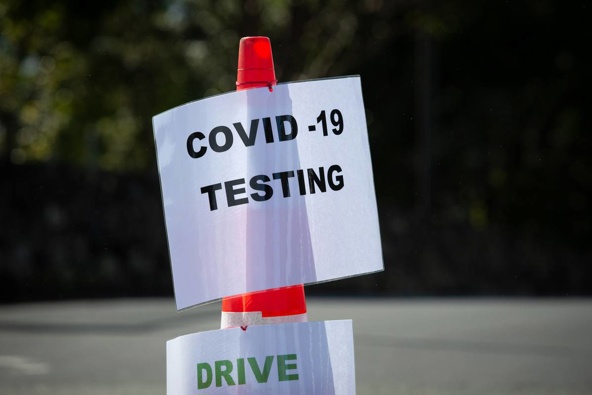 A Covid-19 testing station in New Zealand. (Photo / NZ Herald)