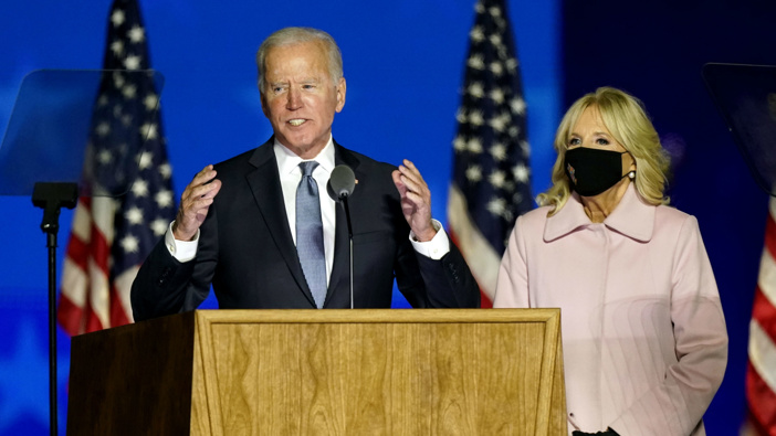 Joe Biden is on the verge of victory. Photo / AP