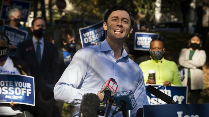 Jon Ossoff is one of the Democratic challengers hoping to flip the Senate. (Photo / AP)