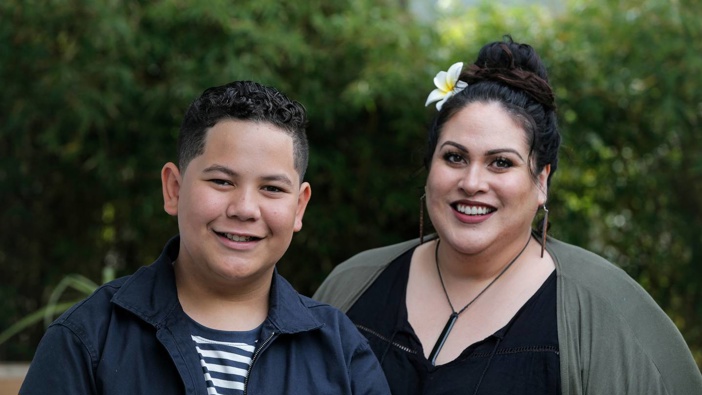 JJ Marriner, left, has lived in the same home his whole life. That makes him a rarity among New Zealand kids. "We feel blessed in that respect," said his mother Linda. Photo / Alex Burton