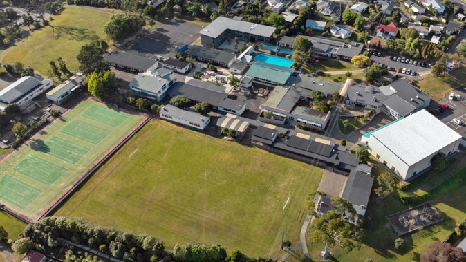 A mother has allegedley assaulted a boy at Glen Eden Intermediate School (above). Photo / Supplied