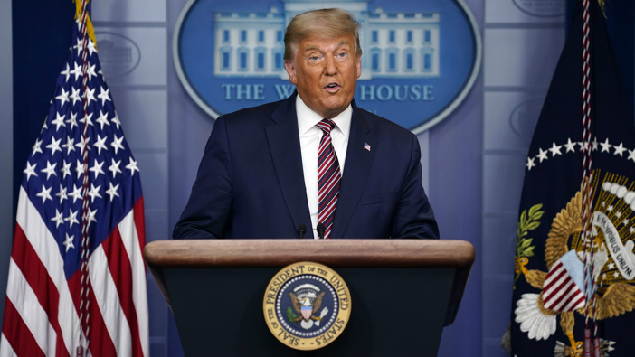 Donald Trump speaking in the White House the day after the election. (Photo / AP)