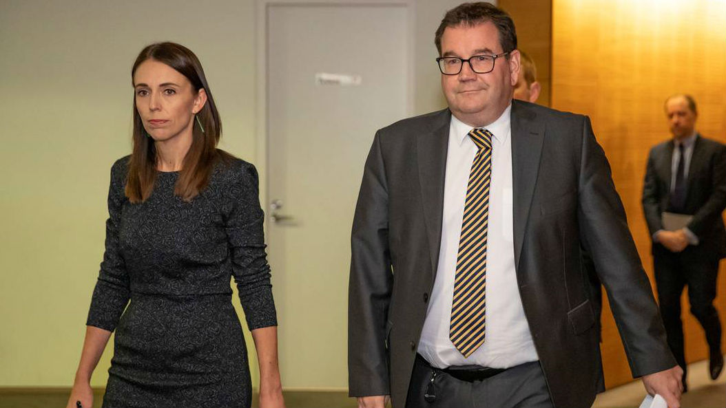 Jacinda Ardern and Grant Robertson. (Photo / File)