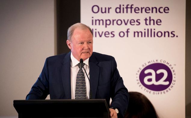 A2 Milk chief executive Geoff Babidge. Photo / NZ Herald