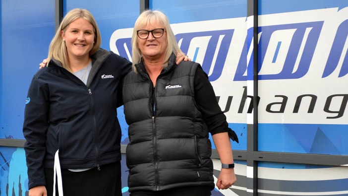 Rachel O'Connor (left) and Louise Follett are part of the team charged with delivering the next Masters Games in Whanganui. Photo / Paul Brook