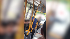 A woman called out 'white power' to a group of children on a bus in Auckland. Video / Supplied