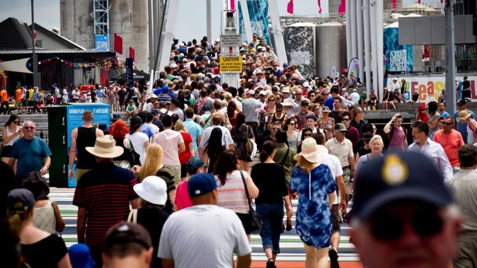 The weekend is being treated as a trial run for the 200,000 spectators in the city projected by Auckland Tourism, Events and Economic Development (ATEED).