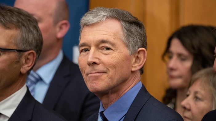 National Party president Peter Goodfellow amid National's caucus in 2020. Photo / Mark Mitchell