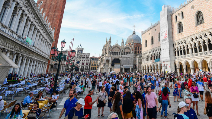 Venice to bring back entry fee for daytrippers to combat overtourism. (Photo / Getty)