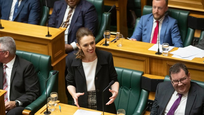 Prime Minister Jacinda Ardern speaking during the Commission Opening of Parliament, Wellington. 25 November, 2020. NZ Herald photograph by Mark Mitchell