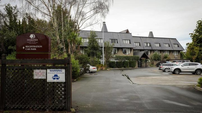 The Pakistan cricket squad have been staying at the Chateau on the Park hotel in Christchurch. Photo / RNZ