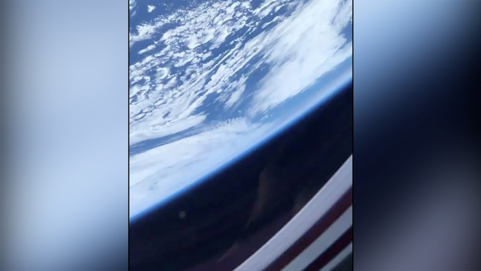 Victor Glover posted a video of Earth from space. (Photo / @AstroVicGlover/Twitter)