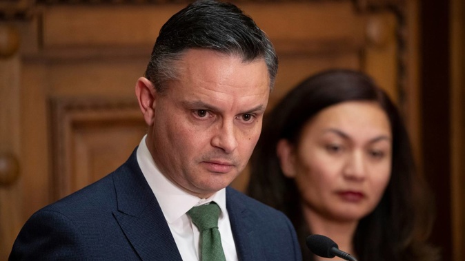 Green Party co-leaders James Shaw and Marama Davidson. Photo / Mark Mitchell