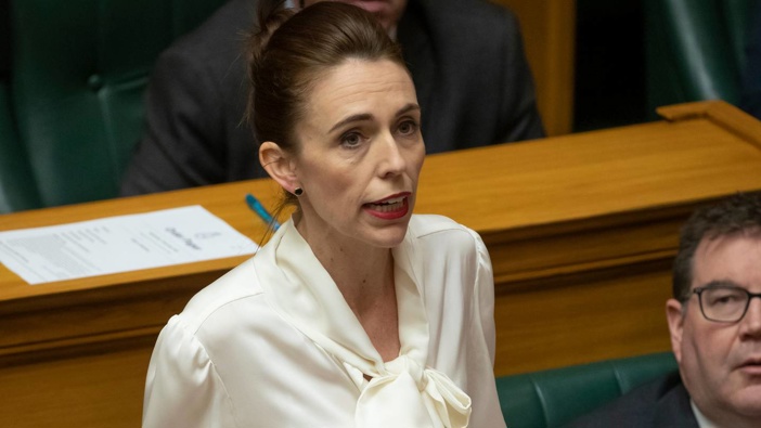 Prime Minister Jacinda Ardern moving a motion in the House to declare a climate change emergency. Photo / Mark Mitchell
