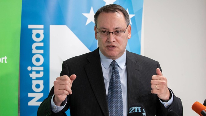National's health spokesman Dr Shane Reti announcing the party's health policy in Wellington in September. Photo / Mark Mitchell