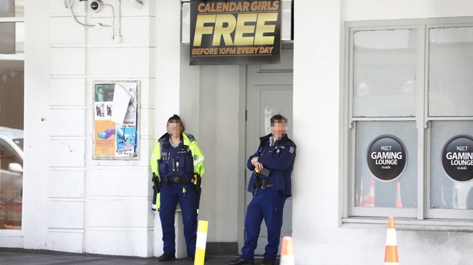 Police attended the strip club a fortnight ago after reports of disorder and gunfire on Karangahape Rd. Photo / Hayden Woodward