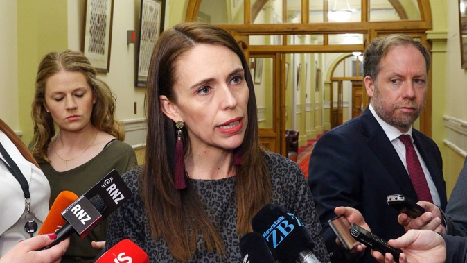 Prime Minister Jacinda Ardern during her caucus run press conference at Parliament, Wellington. 17 November, 2020. (Photo / Mark Mitchell)