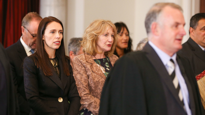 Jacinda Ardern and Trevor Mallard. (Photo / Getty)