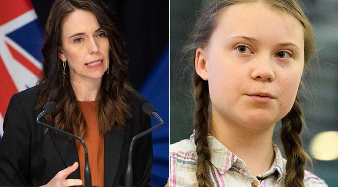 Greta Thunberg has taken aim at New Zealand for the Government's supposed lack of action on climate change. Photo / Getty