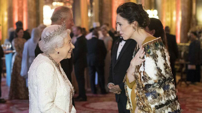Jacinda Ardern meeting The Queen in 2018. (Photo / AP)