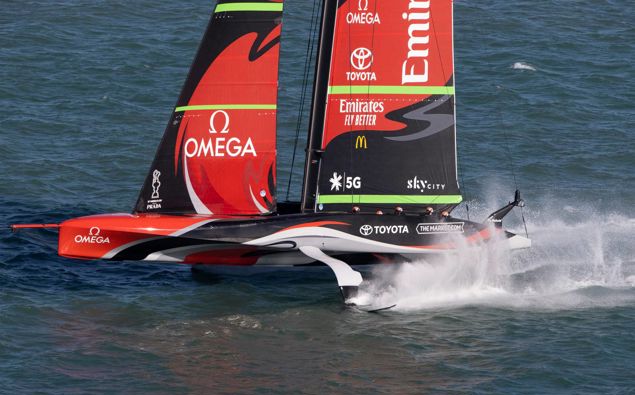 Team New Zealand in action. Photo / Brett Phibbs