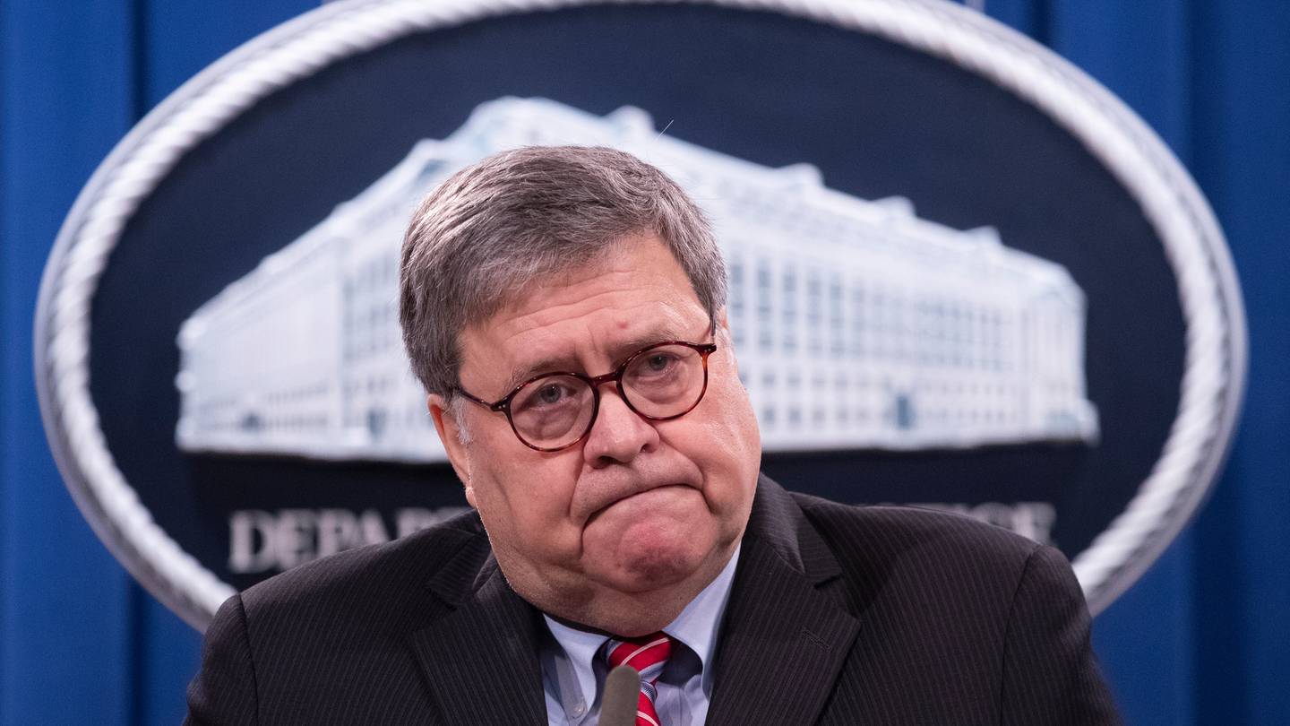 US Attorney General William Barr announced his resignation earlier this month. Photo / AP